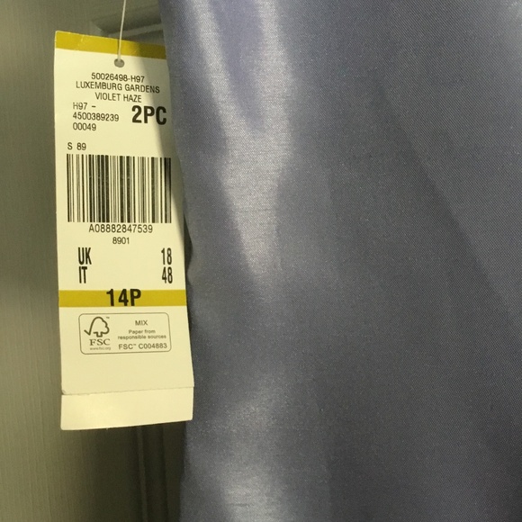 LE SUIT TWO PIECE DRESS SUIT LAVENDER MOTHER OF THE BRIDE - Picture 11 of 11